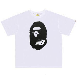 Bape White and Black Short Sleeve Tee